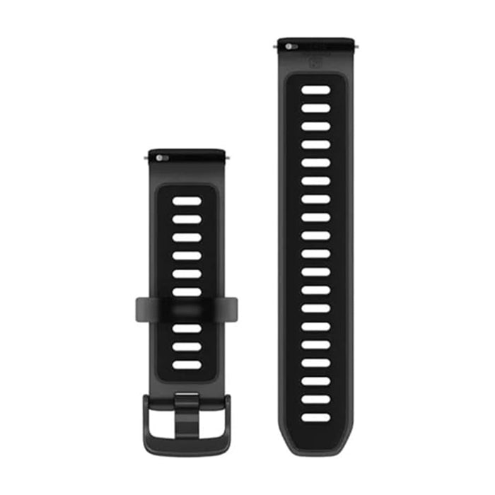 Garmin Unisex Black with Slate Hardware 20 MM Quick Release Watch Band - 010-11251-AQ