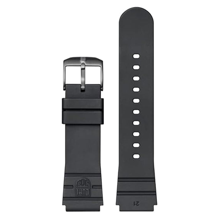 Luminox Men's 3000 and 3001 Series Black/Gray 21 mm Replacement Rubber Watch Band - FPX.3000.22H.K