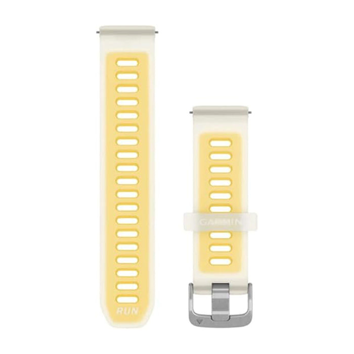 Garmin Unisex Translucent Bone/Mango with Silver Hardware 20 MM Quick Release Watch Band - 010-11251-AS