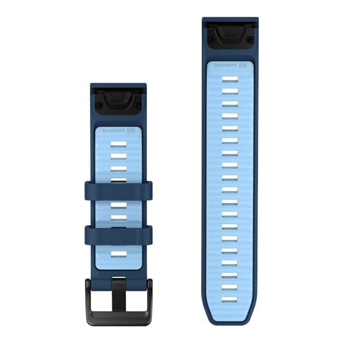 Garmin QuickFit Blue 22mm Tidal Blue/Ice Blue Silicone Watch Band - 010-14507-00
