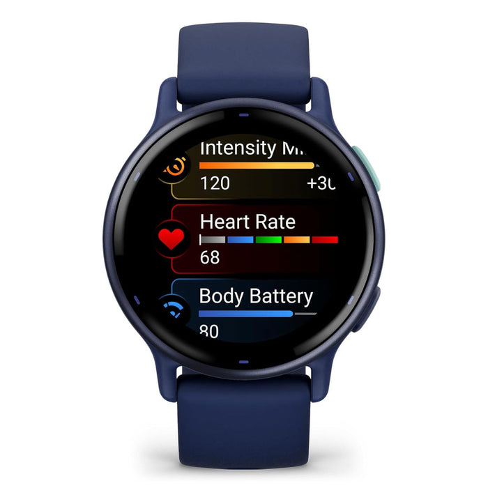 Garmin vivoactive 5 Navy Health and Fitness with AMOLED Display Up to 11 Days of Battery Life GPS Smartwatch - 010-02862-12
