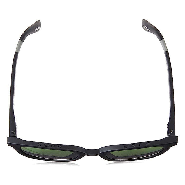 TOMS Women's Matte Black Frame Gray Green Lens Non-Polarized Juniper Round Sunglasses - 10017404
