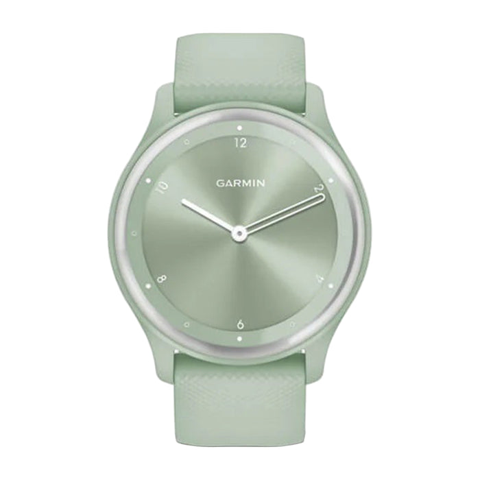 Garmin vivomove Sport Unisex Light Green Cool Mint Case And Silicone Band With Silver Accents Touchscreen Smartwatch- 010-02566-03