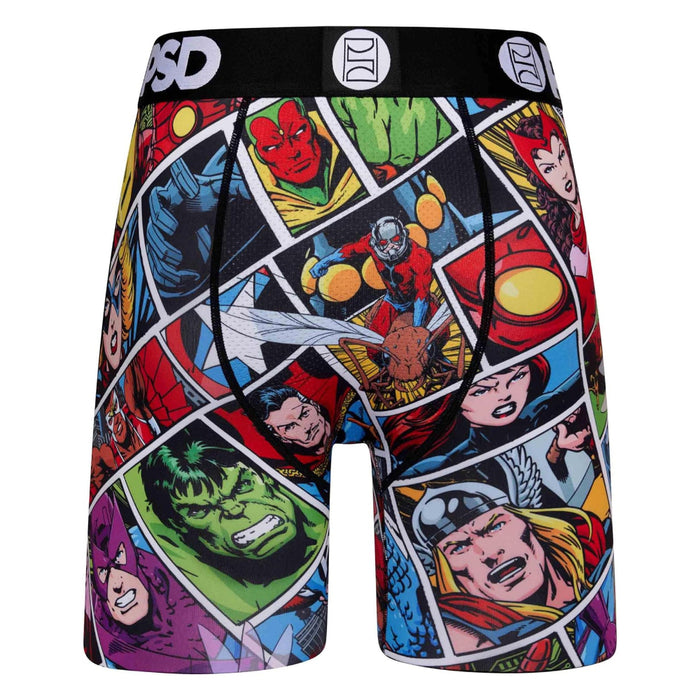 PSD Men's Multicolor Marvel Comic Boxer Briefs Underwear - 423180201-MUL