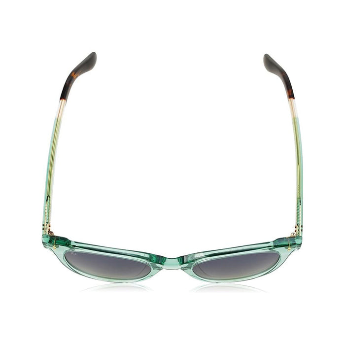 TOMS Women's Jade Crystal Frame Dark Grey Lens Round Sunglasses - 10019992