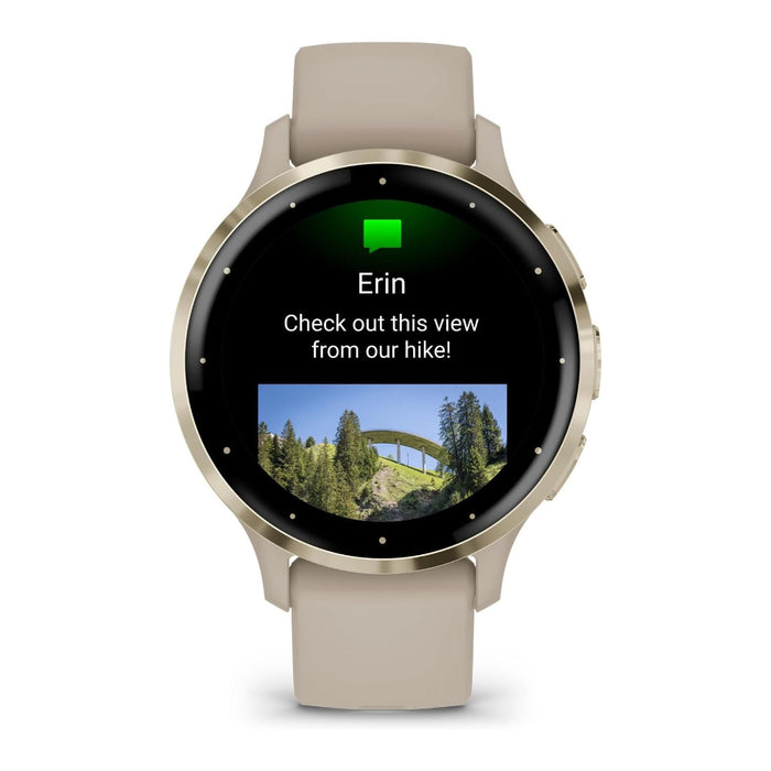 Garmin Venu 3S French Gray AMOLED Display Advanced Health and Fitness Features Up to 10 Days of Battery GPS Smartwatch - 010-02785-02