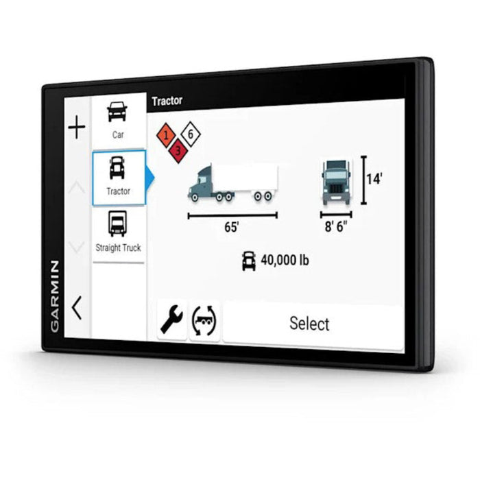 Garmin dezl OTR620 Unisex Black Touchscreen Display 1280p Resolution And Birdseye Direct Satellite Imagery Support 6-Inch GPS Truck Navigator - 010-02923-00