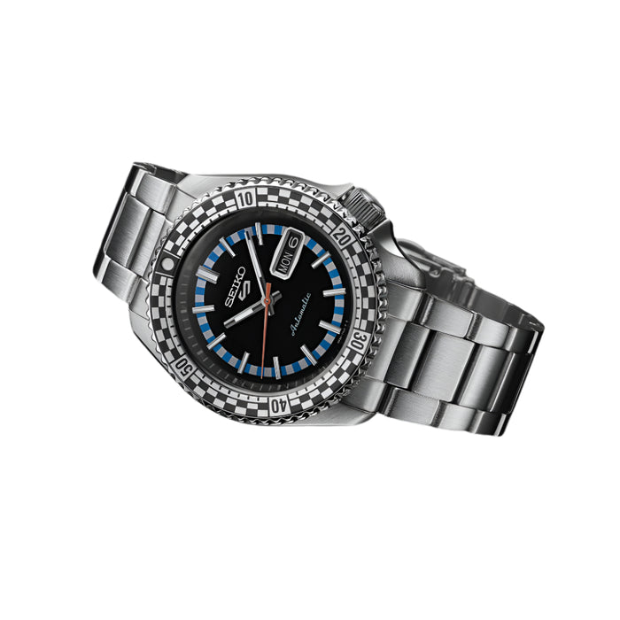 Seiko 5 Sports Special Edition Men's Black Dial Silver Stainless Steel Strap Automatic Watch - SRPK67