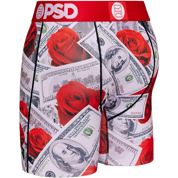 PSD Men's Multicolor Moisture-wicking Fabric 100 Roses Boxer Brief Small Underwear - 423180006-MUL-S