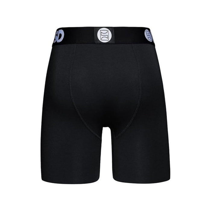 PSD Men's Black Modal 7 Inch Inseam Moisture-Wicking Boxer Briefs Medium Underwear - 32218066-BLK-M