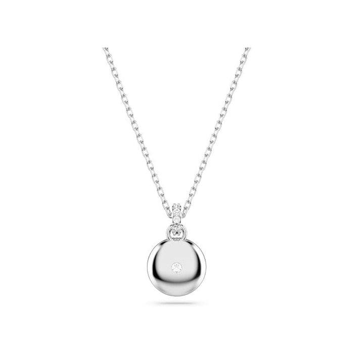 Swarovski Women's Meteor Pendant with Snow Pavé of Clear Round Crystals in a Rhodium-Finished Setting Sublima Pendant Necklace - 5683446