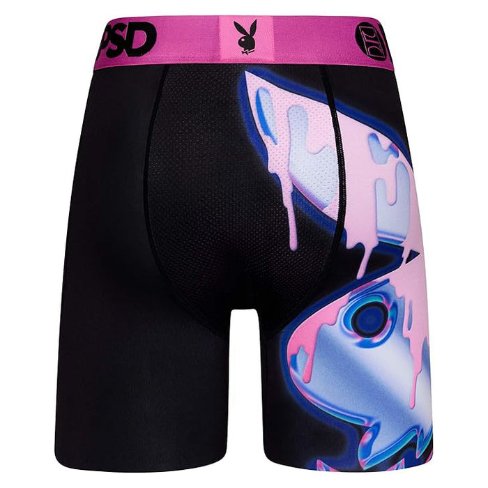 PSD Men's Multicolor Playboy Chromed Drip Boxer Briefs Underwear - 423180063-MUL