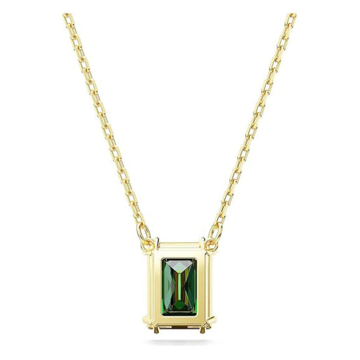 Swarovski Women's Green Cubic Zirconia Rhodium Finish Matrix Necklace - 5677141