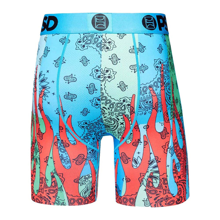 PSD Men's Multicolor Cool Bandana Flames Boxer Briefs Extra Large Underwear - 322180033-MUL-XL