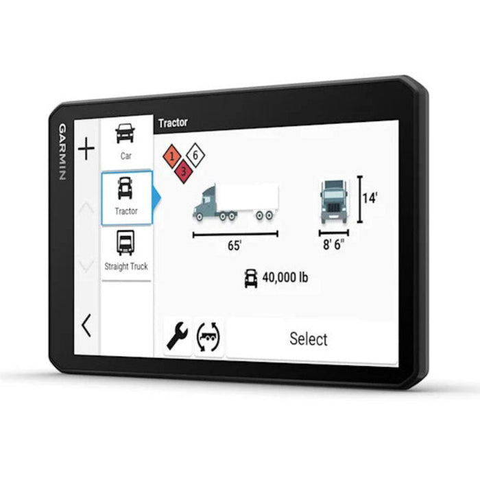 Garmin dezl OTR720 Unisex Black Custom Truck Routing Satellite Imagery Wind Speed Community-Shared Loading Docks & Parking Availability Large 7-Inch GPS Navigator - 010-02924-00