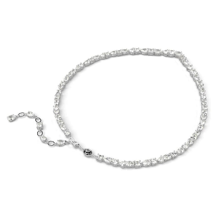 Swarovski Women's Clear Mixed-Cut Stones In A Rhodium Finished Setting Mesmera Necklace - 5665242
