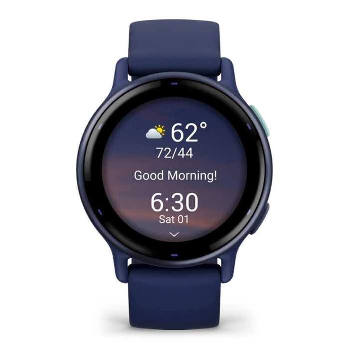 Garmin vivoactive 5 Navy Health and Fitness with AMOLED Display Up to 11 Days of Battery Life GPS Smartwatch - 010-02862-12