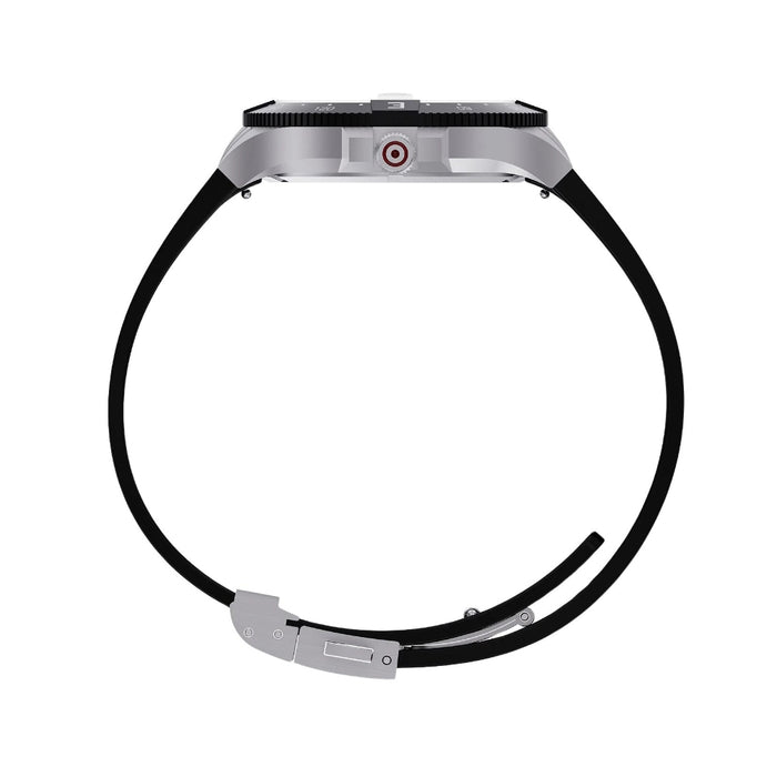 Glock Unisex Black Dial Silicone Rubber Band Swiss Quartz Watch - GW-15-1-22