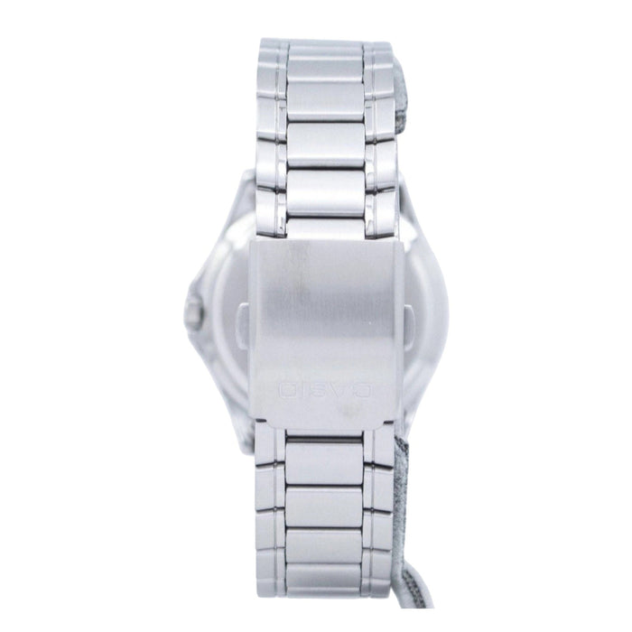 Casio Men's Black Dial Silver Stainless Steel Band Analog Quartz Watch - MTP-1239D-1DF