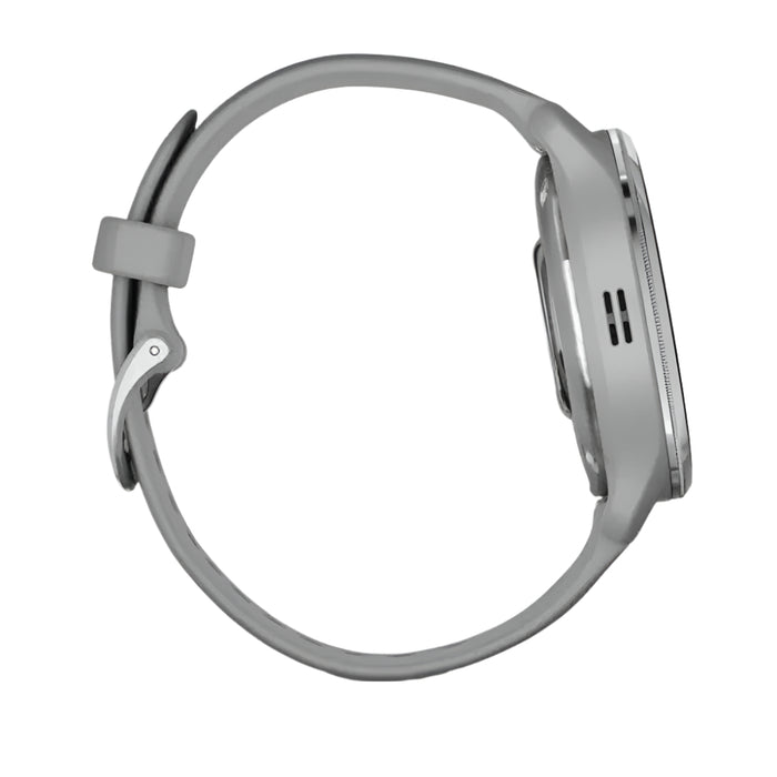 Garmin Venu 2 Plus Silver with Gray Band Advanced Health Monitoring and Fitness Features with Call and Text GPS Smartwatch - 010-02496-00
