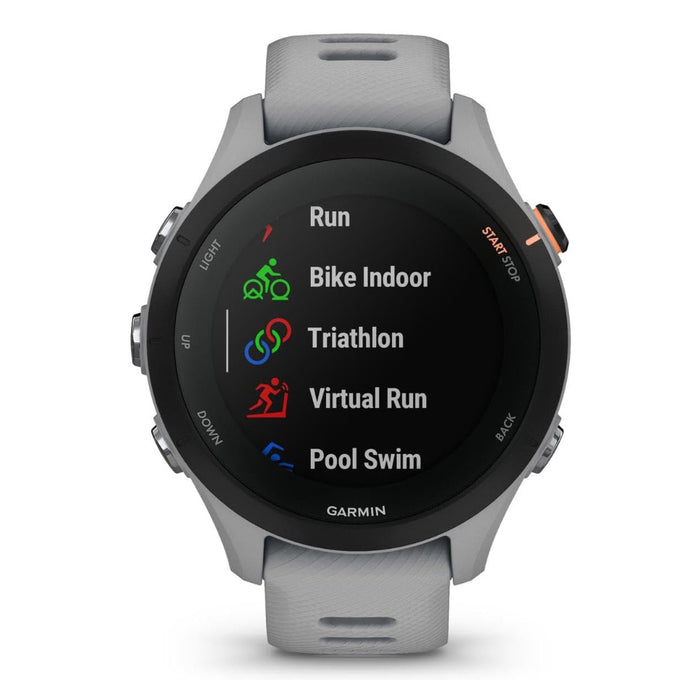 Garmin Forerunner 255S Powder Gray Smaller Advanced Insights Long-Lasting Battery GPS Running Smartwatch - 010-02641-02