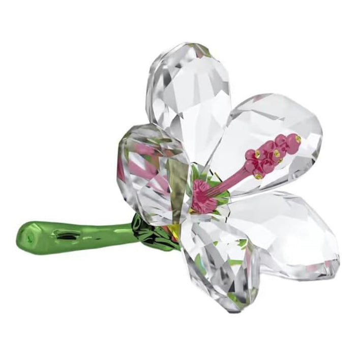 Swarovski Unisex White Glass Small Florere Hibiscus Figurine - 5690534