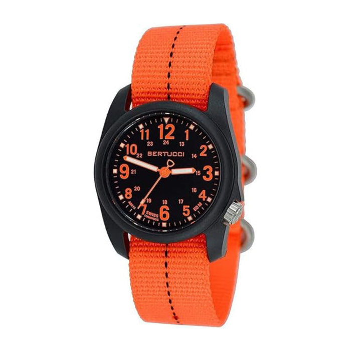 Bertucci Field Unisex Cicada Orange Dial Nylon Band Japanese Quartz Watch - 11118