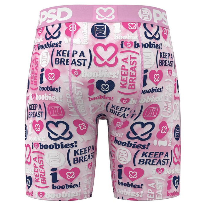 PSD Men's Multicolor Keep A Breast Stacked Boxer Briefs Extra Large Underwear - 325180128-MUL-XL