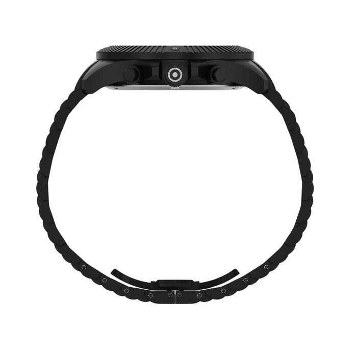 Glock Unisex Black Dial Gray stainless steel Band Chronograph Swiss Quartz Watch - GW-38-1-22