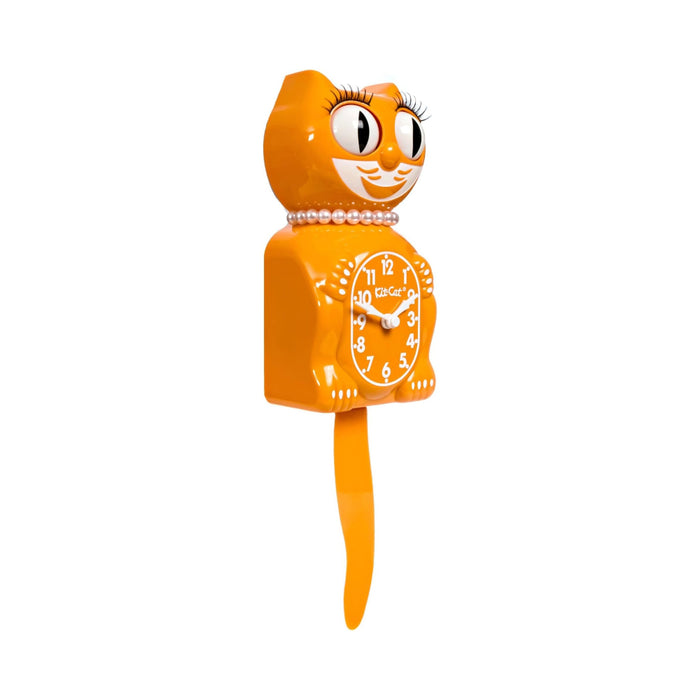 Kit Cat Klock Kid Limited Edition Festival Orange Cat Wall Clock - LBC-55