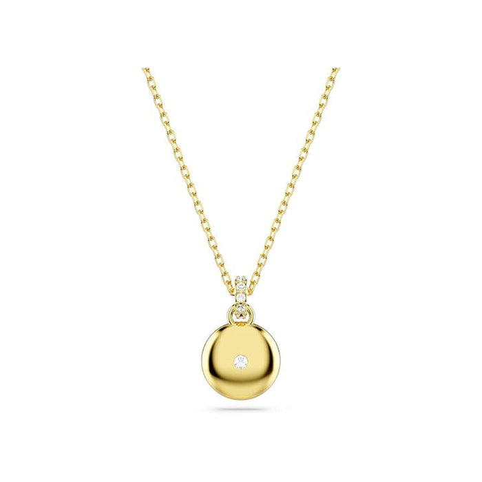 Swarovski Women's Meteor Pendant with Snow Pavé of Clear Round-Cut Crystals in a Gold-Tone Finished Setting Sublima Pendant Necklace - 5683443
