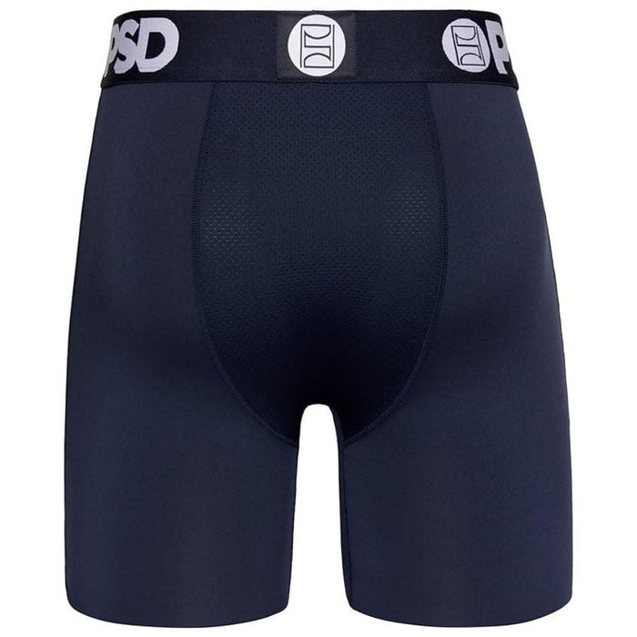 PSD Men's Navy Solid Moisture-Wicking Fabric Boxer Briefs X-Small Underwear - 423180228-NAVYSLD-XS