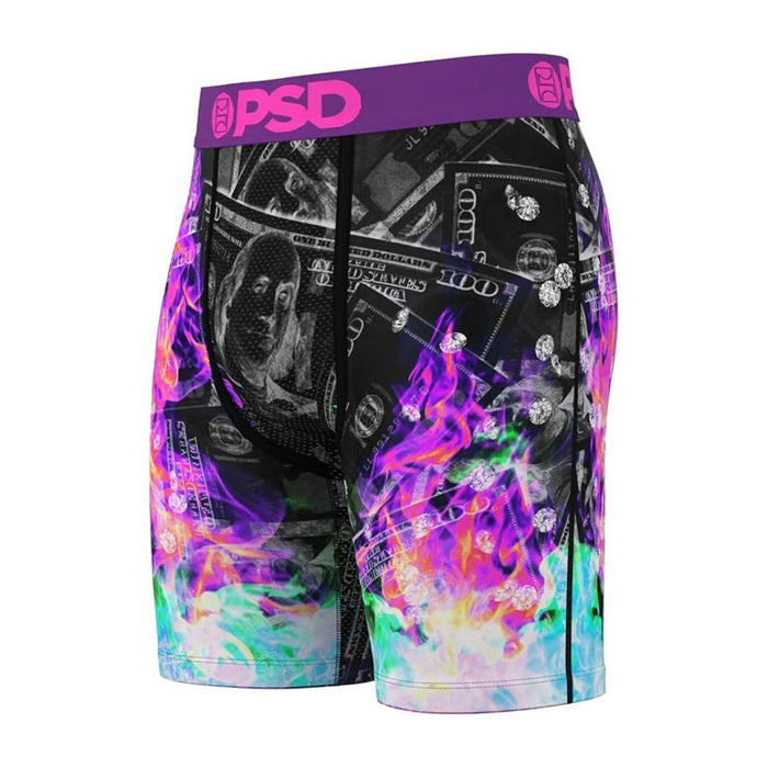 PSD Men's Multicolor Money Hype 3 Pack Boxer Brief Large Underwear - 424180107-MUL-L