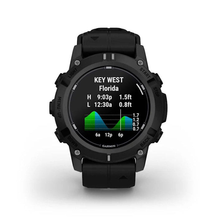 Garmin® Descent™ G2 Unisex Black With Black Silicone Band Bright AMOLED Display Multiple Dive Modes Health And Wellness Features Watch-Style Dive Computer  - 010-02986-00