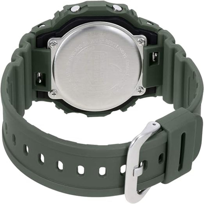 Casio Men's Black Dial Green Resin Band Digital G-Shock Quartz Sport Watch - DW-5610SU-3DR