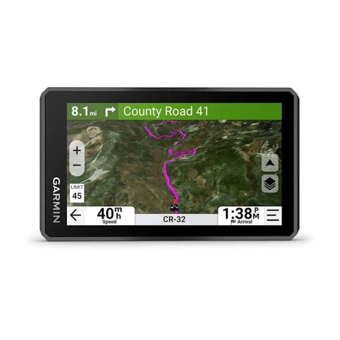 Garmin Unisex Black Lean Angles Custom Route Planning Adventurous Navigation Group Rides Garmin Performance Package Plan Option for Drag Racing Timer and Lap time Review 7-inch Rugged Motorcycle GPS - 010-03862-00