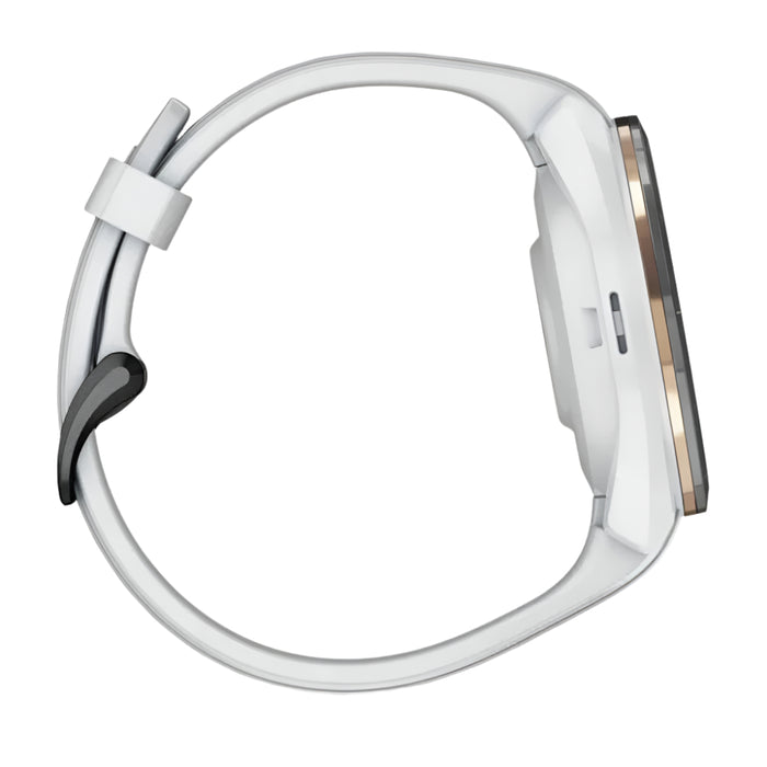 Garmin Approach S70 Black Ceramic Bezel with White Silicone Band 42mm Premium GPS Golf Watch - 010-02746-00