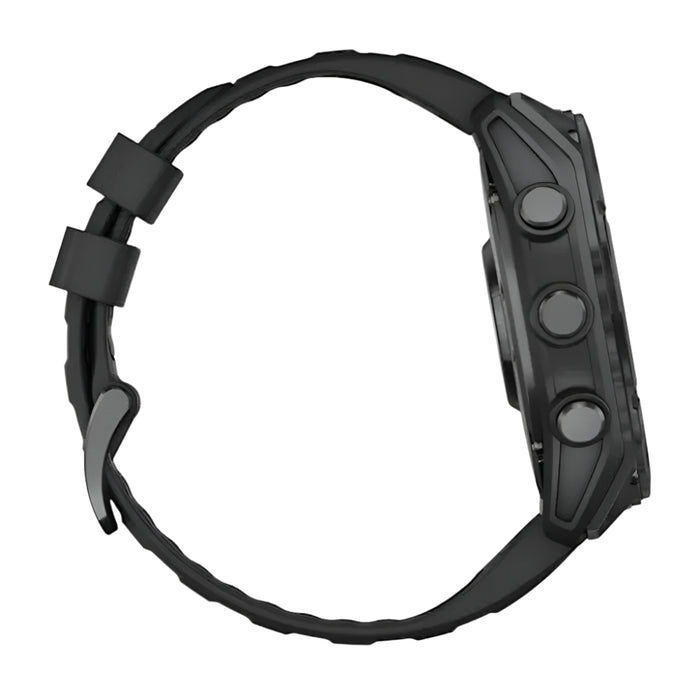 Garmin fēnix 8 Unisex Slate Gray with Black Band Amoled Long-Lasting Battery Life Dive-Rated Built-in LED Flashlight 51 Millimeters Premium Multisport GPS Smartwatch - 010-02905-00