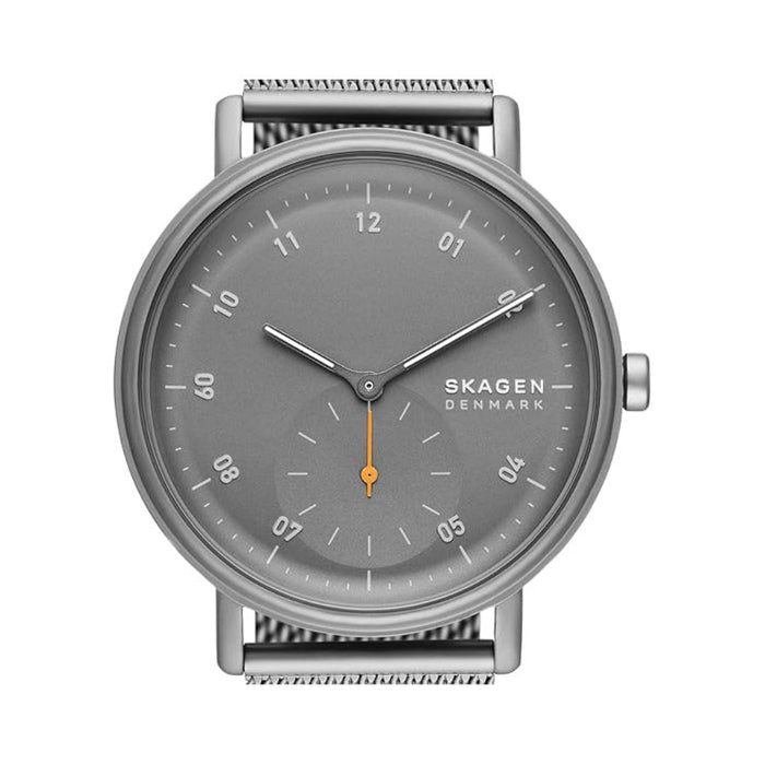 Skagen Kuppel Men's Gray Dial Gray Stainless Steel Band Analog Quartz Two-Hand Sub-Second Watch - SKW6891