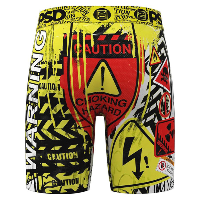 PSD Men's Multicolor Caution Boxer Briefs Medium Underwear - 325180166-MUL-M