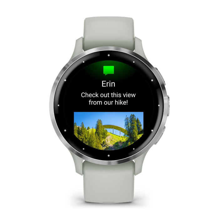 Garmin Venu 3S Sage Gray AMOLED Display Advanced Health and Fitness Features Up to 10 Days of Battery GPS Smartwatch - 010-02785-01