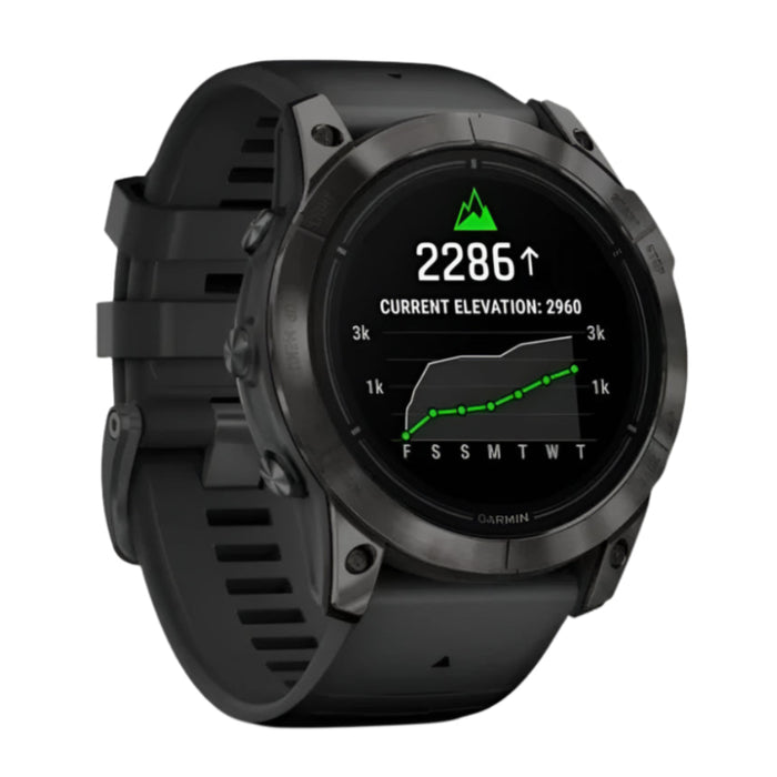 Garmin epix Pro (Gen 2) Sapphire Edition 51mm Black Advanced Training Technology Built-in Flashlight High Performance Smartwatch - 010-02804-00
