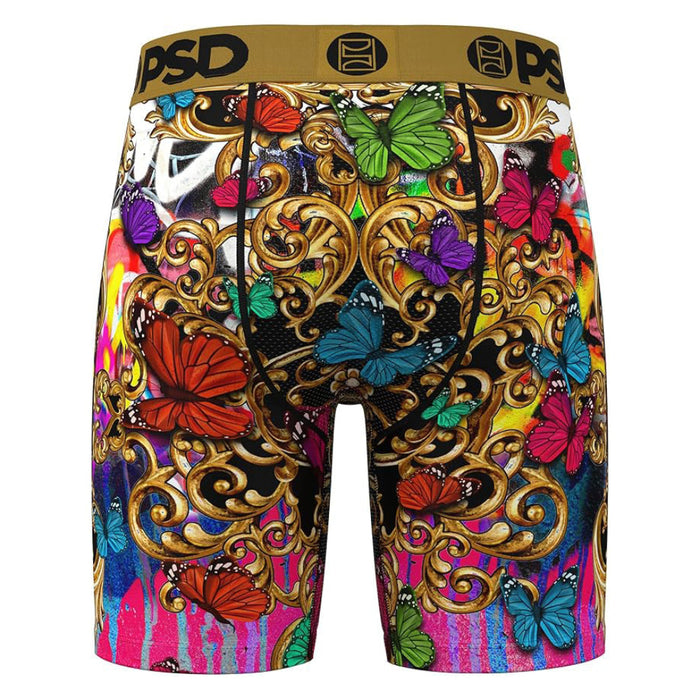 PSD Men's Multicolor Luxury Print Boxer Briefs Small Underwear - 424180060-MUL-S