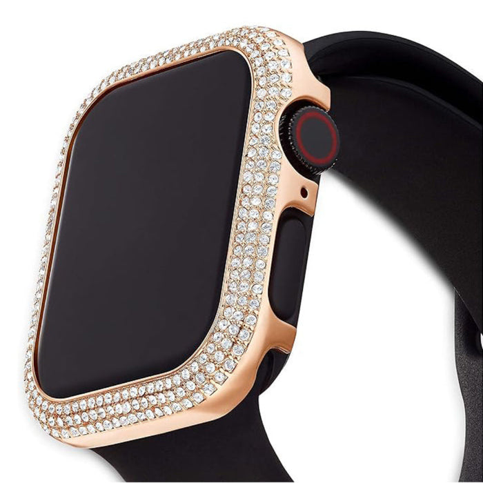 Swarovski Women's Rose-Gold Tone Sparkling Smartwatch Case - 5572574