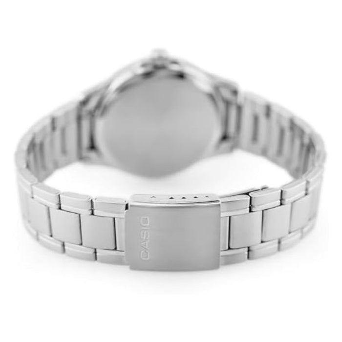 Casio Men's White Dial Silver Stainless Steel Band Analog Japanese Quartz Watch - MTP-1302D-7A1VDF