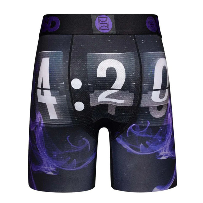 PSD Men's Black It's 4:20 Breathable Boxer Briefs Large Underwear - 123180138-BLK-L