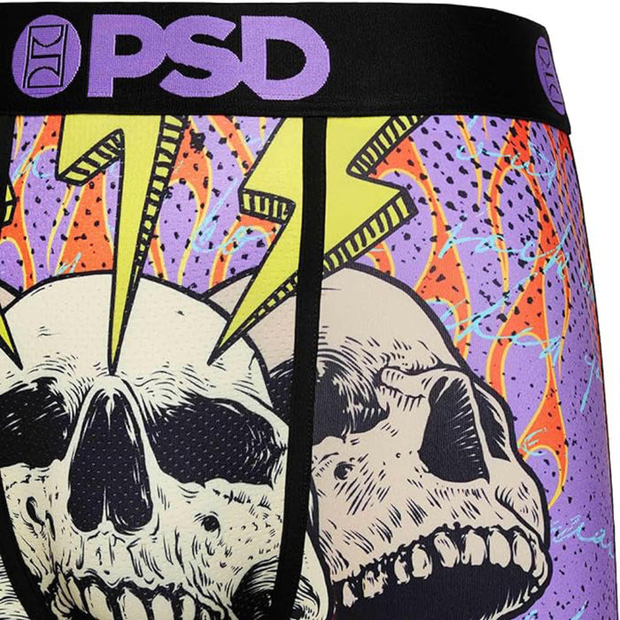 PSD Men's Multicolor Insane Flaming Bones Boxer Briefs Underwear - 124180058-MUL
