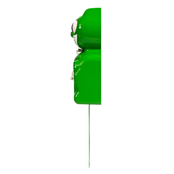 Kit-Cat Green 15.5 Inches Animal Theme Analog Quartz Wall Clock - BC-54