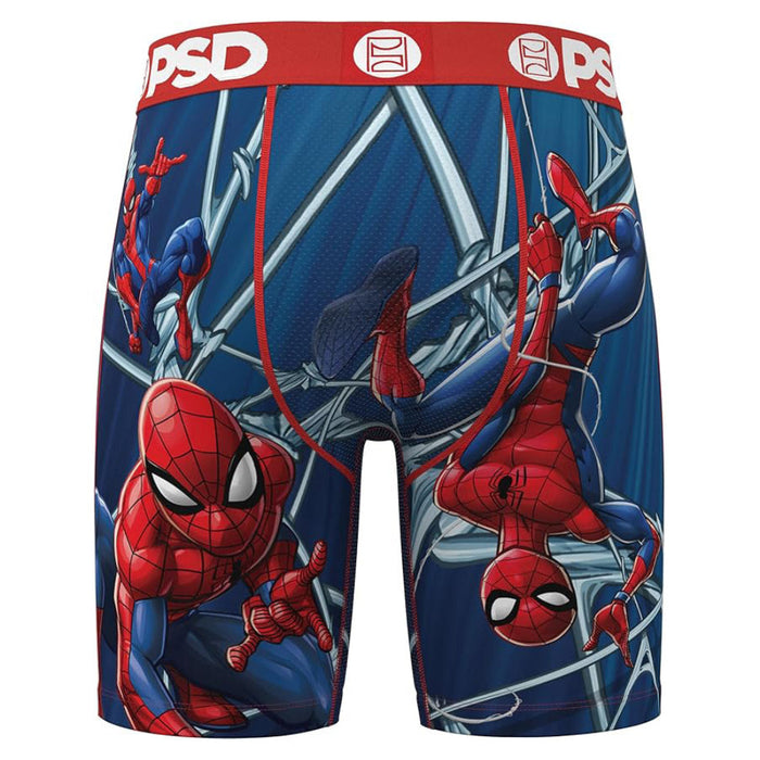 PSD Men's Multicolor Marvel Webbed Up Standard Length Boxer Briefs Extra Large Underwear - 425180114-MUL-XL
