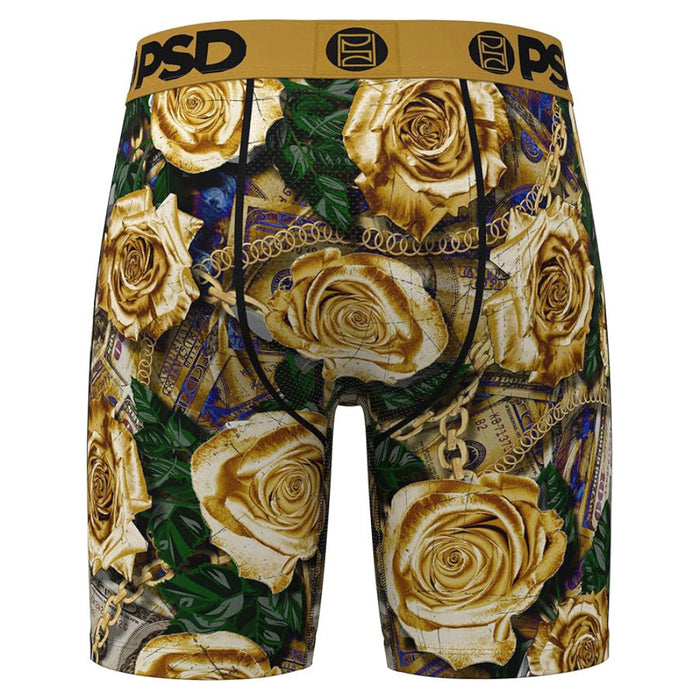 PSD Men's Multicolor Golden Petals Boxer Briefs Medium Underwear - 425180040-MUL-M